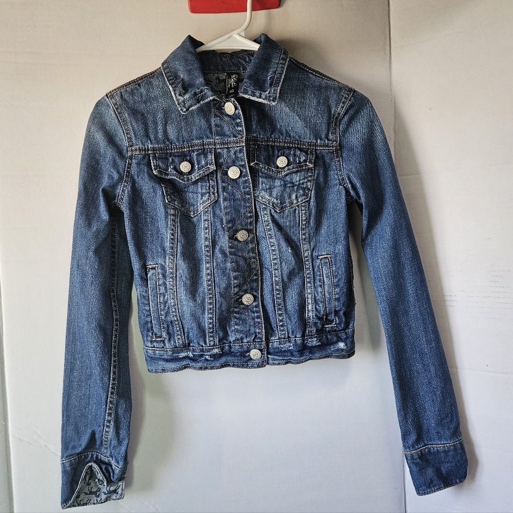 Aeropostale "Pretty Little Liar's" Women's Vintage Denim Jacket Sz. XP